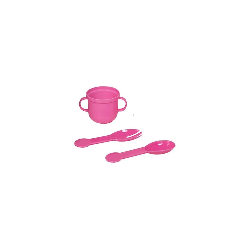 Lissi Dolls - Talking Baby with Feeding Accessories, 13 inches, Pink - Image 2